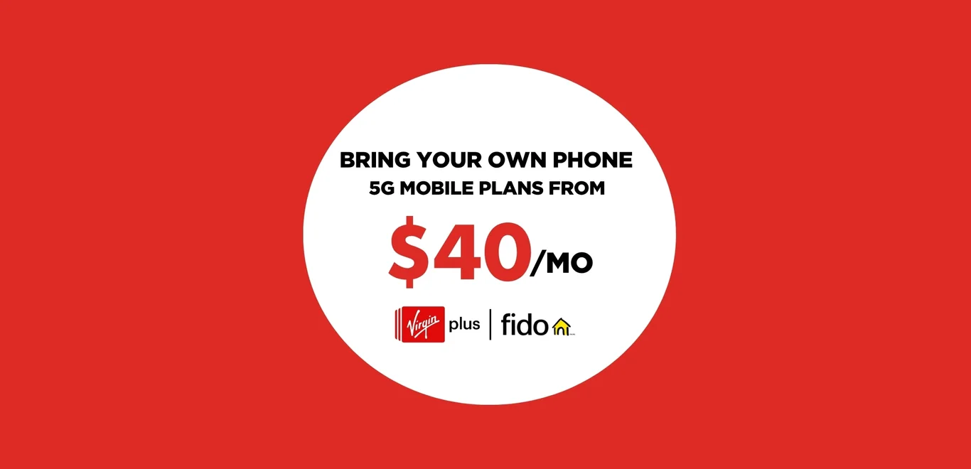 A white circle contains "phone plans from $40/month" 